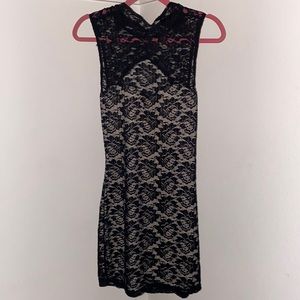 Black lace dress